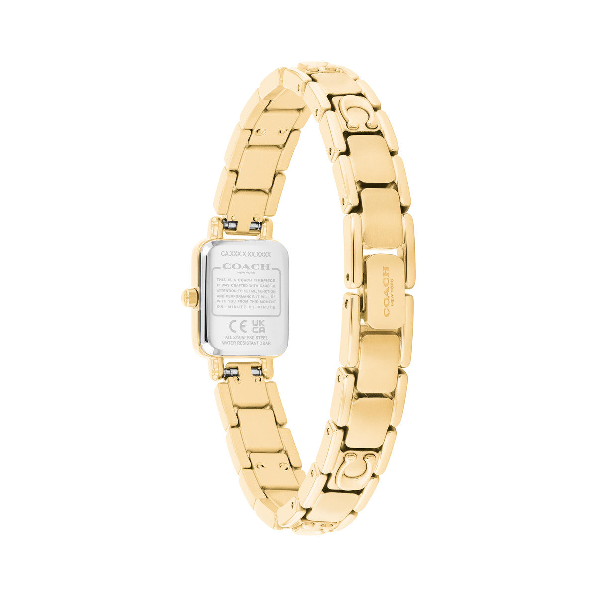 Coach Gold Mara Rectangle Dial Bracelet Watch