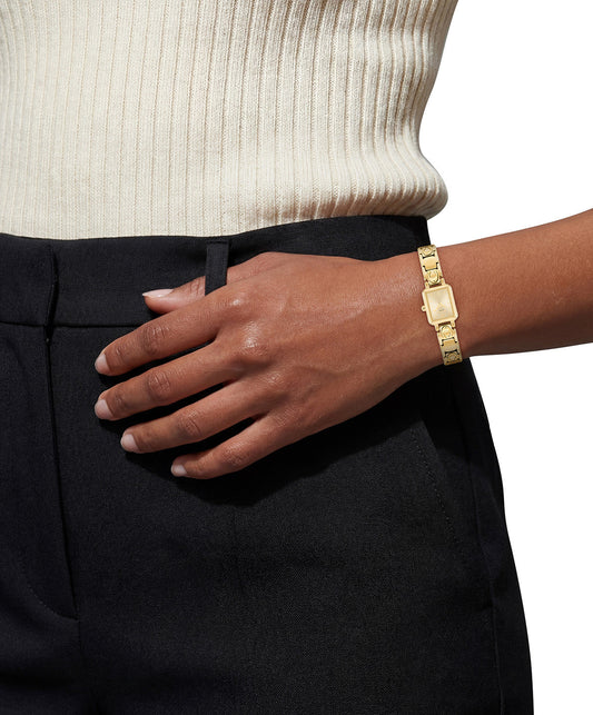 Coach Gold Mara Rectangle Dial Bracelet Watch