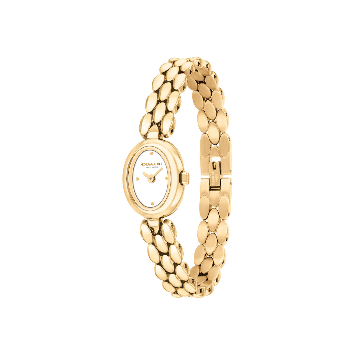 Coach Gold Mini Sammy Oval Dial Watch