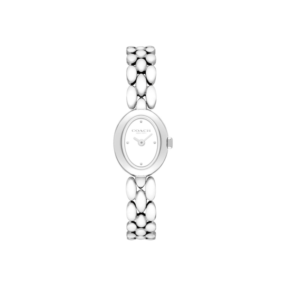 Coach Silver Mini Sammy Oval Dial Watch