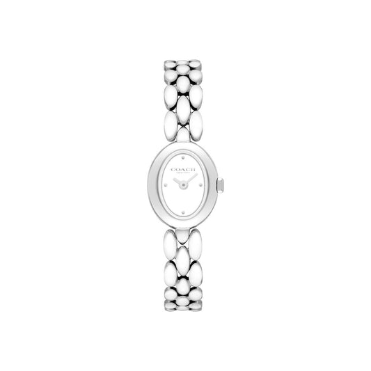Coach Silver Mini Sammy Oval Dial Watch