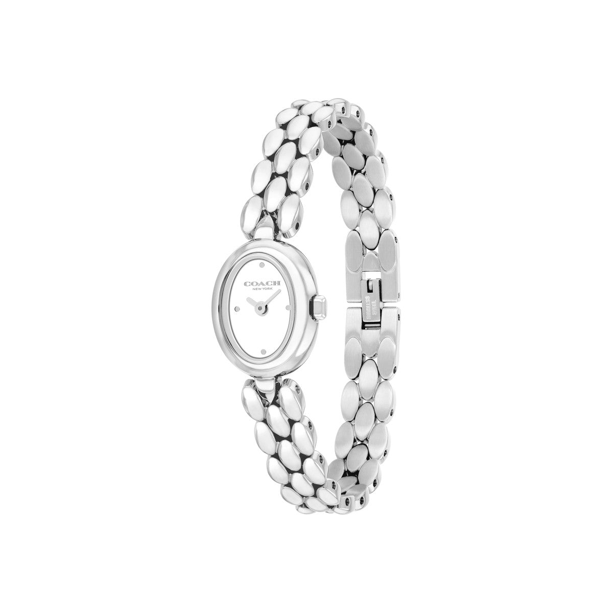 Coach Silver Mini Sammy Oval Dial Watch