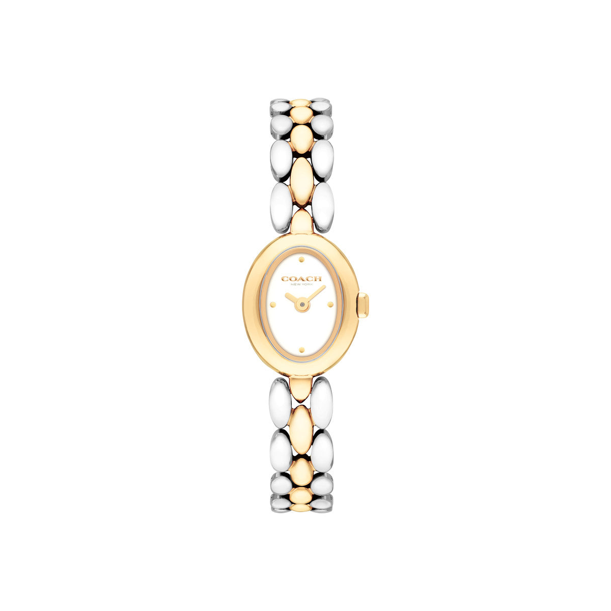 Coach Two Toned Mini Sammy Oval Dial Watch