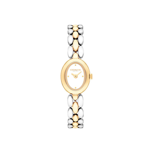 Coach Two Toned Mini Sammy Oval Dial Watch