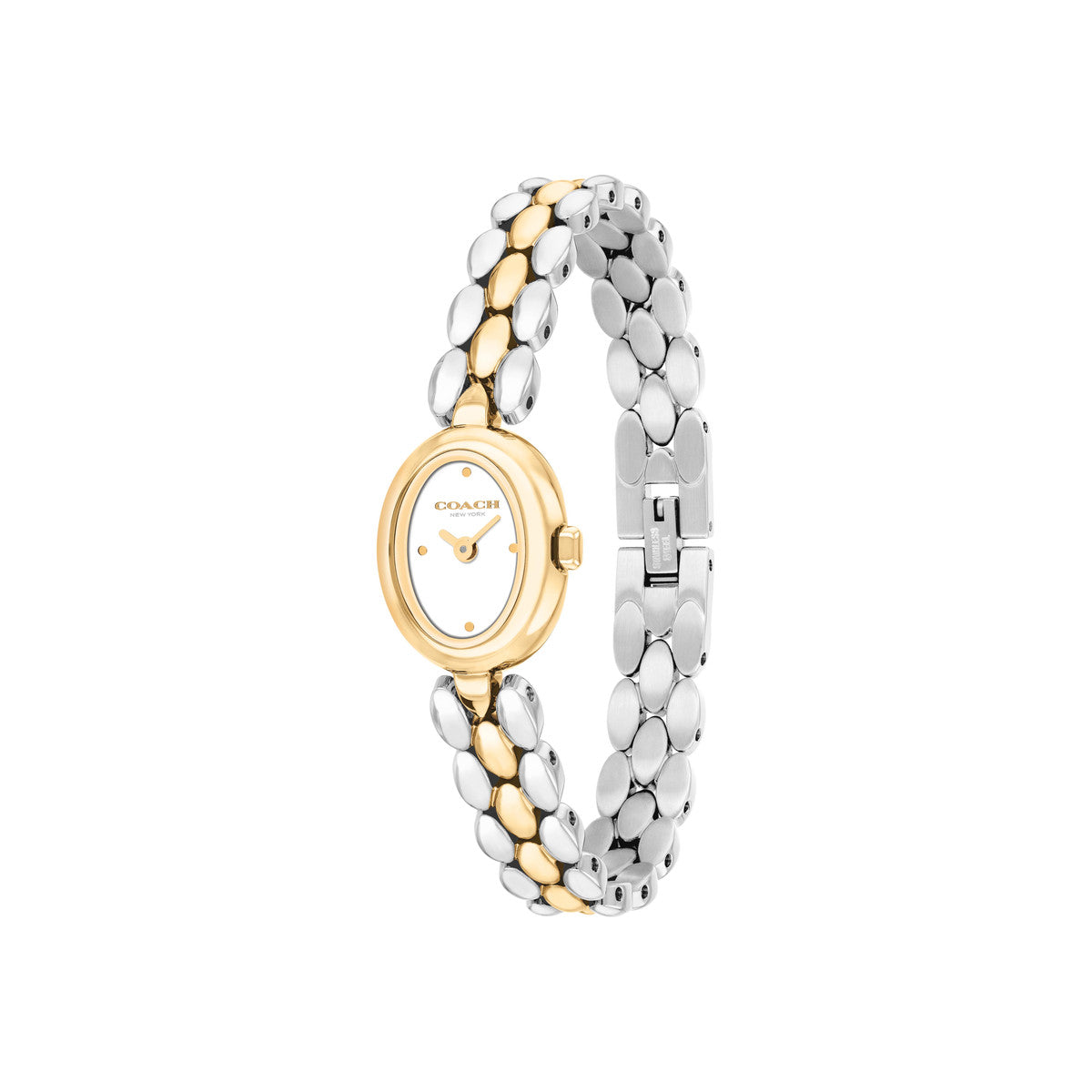 Coach Two Toned Mini Sammy Oval Dial Watch