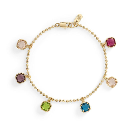 Lauren Ralph Lauren Gold Multi Stone Drop Bracelet