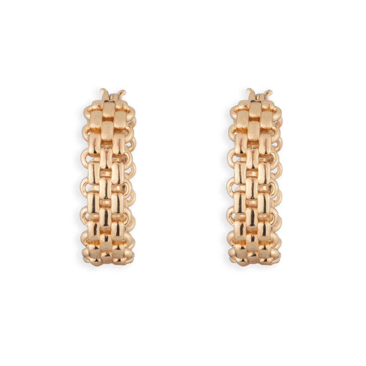 Lauren Ralph Lauren Gold Chain Effect Hoop Earrings