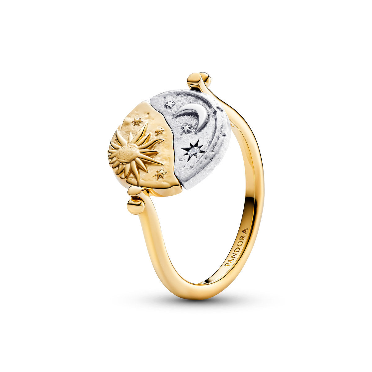 Pandora Sun & Moon Reversible Medallion Ring