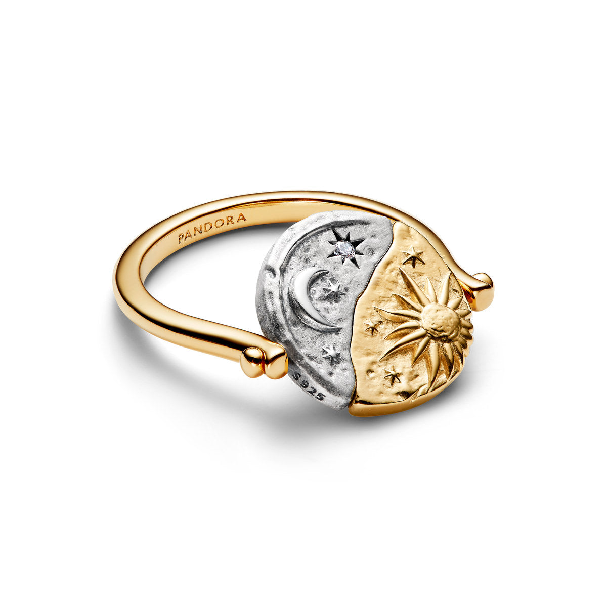 Pandora Sun & Moon Reversible Medallion Ring
