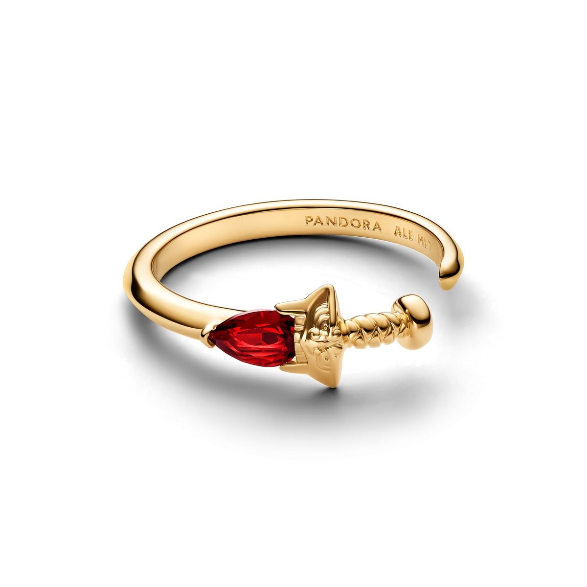 Pandora Gold Disney Mulan Sword Open Ring