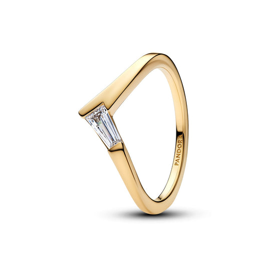 Pandora Gold Tiara Baguette Ring