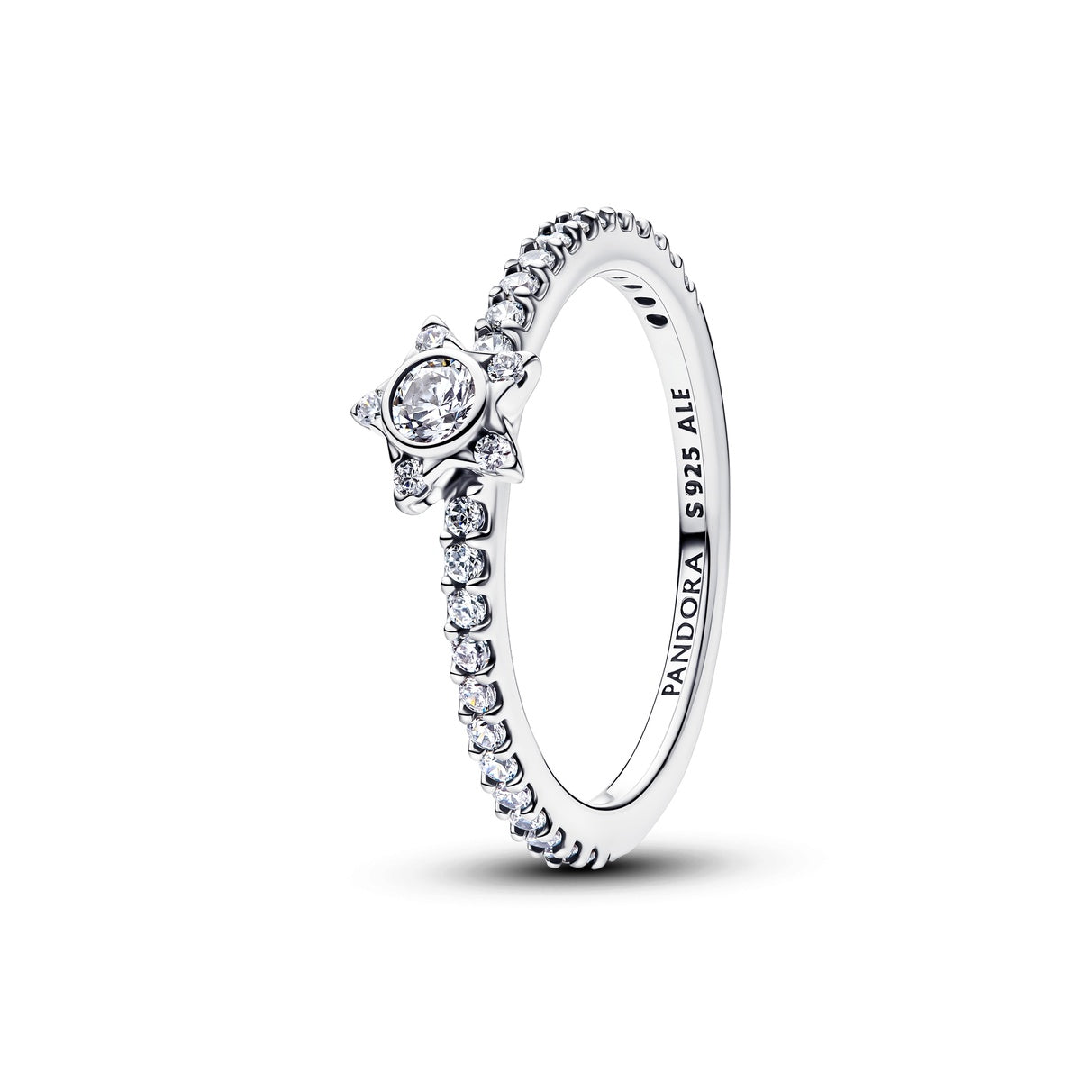 Pandora Silver Sparkling Stella Pavé Ring
