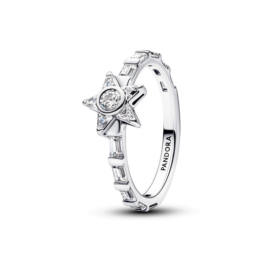 Pandora Silver Sparkling Stella Baguette Ring