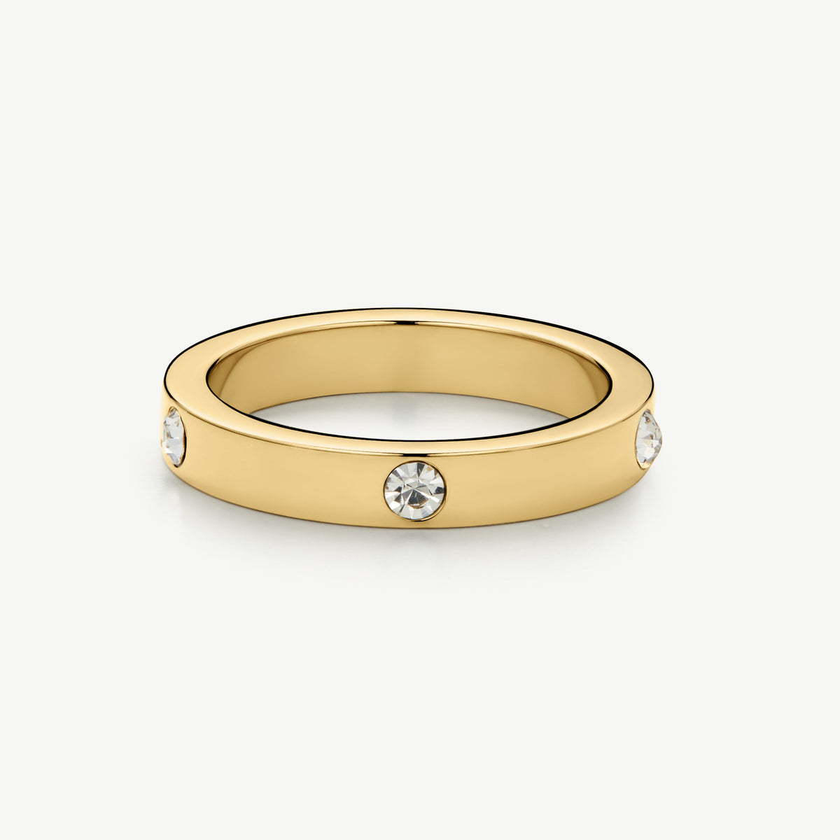D.Louise Gold CZ Eternity Stacking Ring
