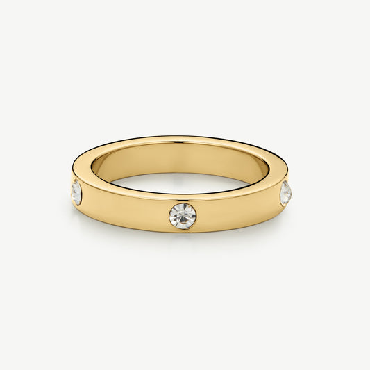 D.Louise Gold CZ Eternity Stacking Ring