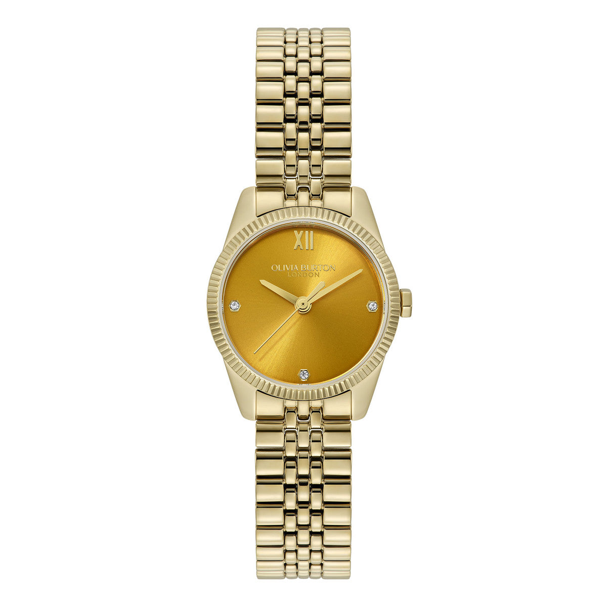 Olivia Burton Gold Highbury Yellow Dial Watch