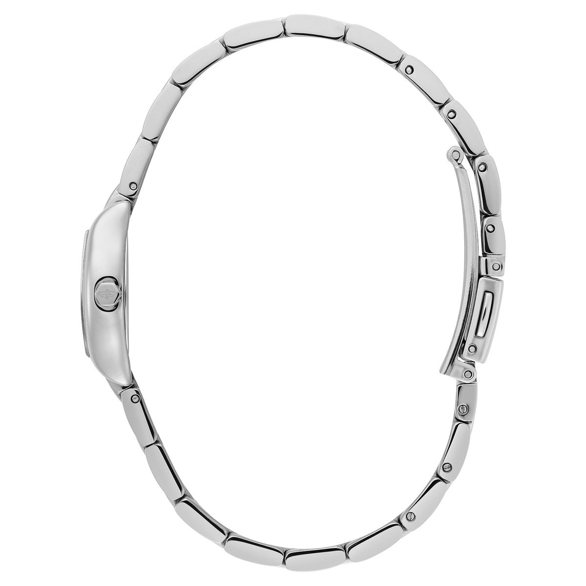 Olivia Burton Silver Cambridge Tonneau Silver Dial Watch