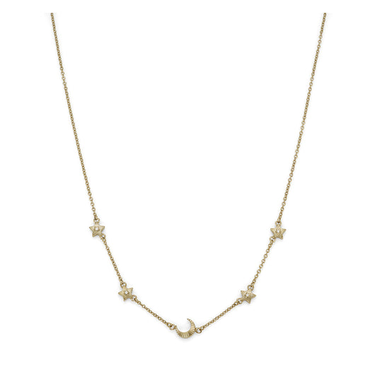 Olivia Burton Gold Mini North Star Chain Necklace