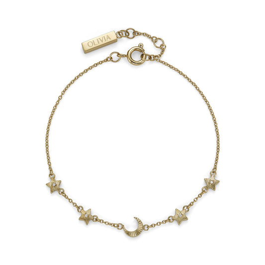 Olivia Burton Gold Mini North Star Chain Bracelet