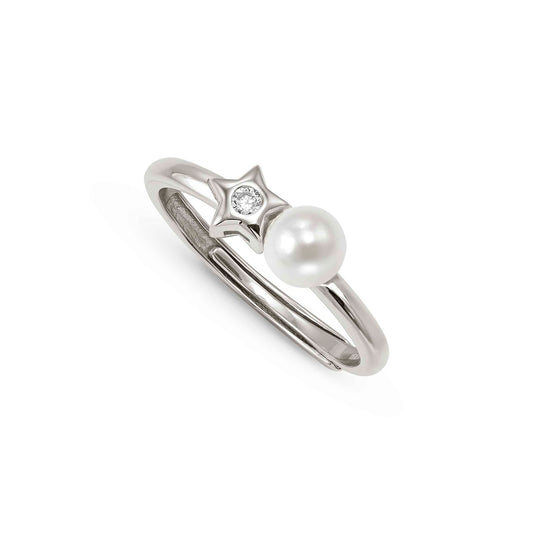 Nomination Silver Pearls Loop Star Ring