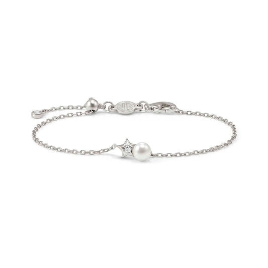 Nomination Silver Pearls Loop Star Bracelet