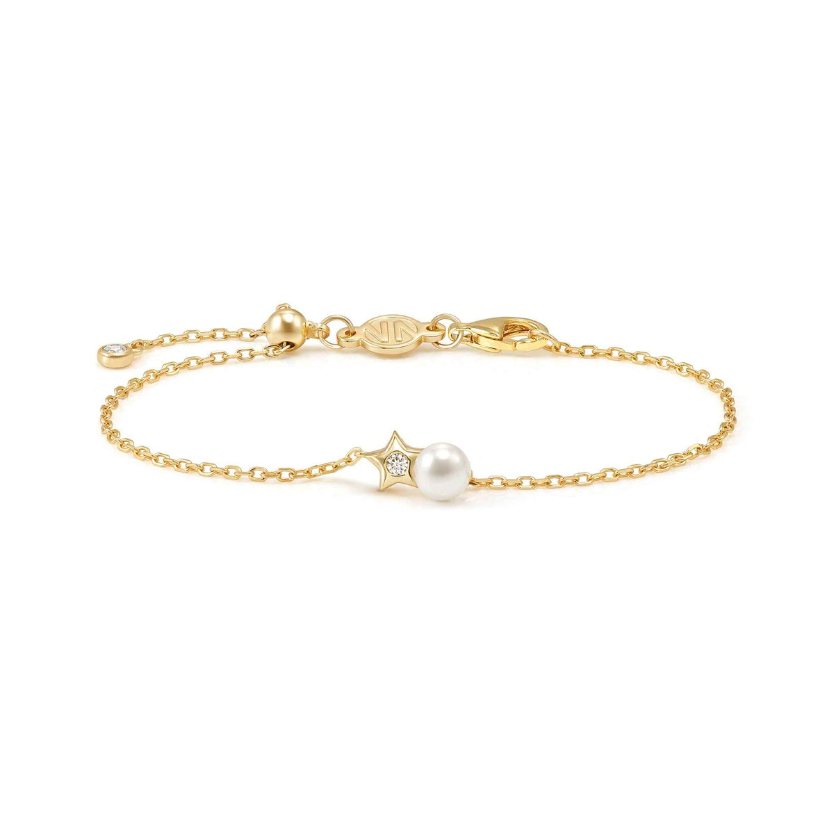 Nomination Gold Pearls Loop Star Bracelet