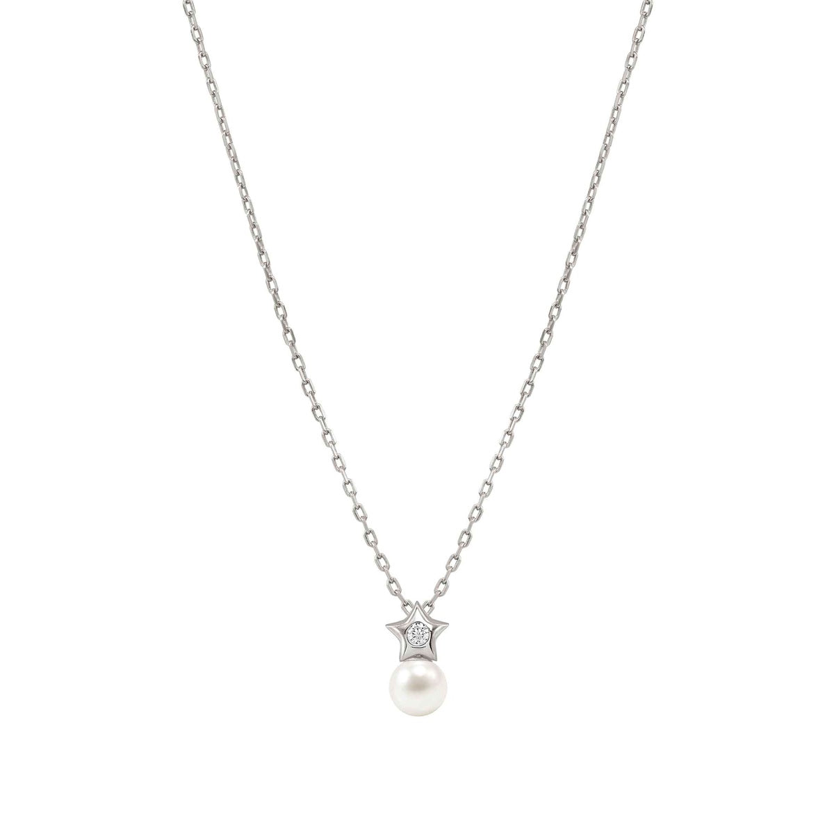 Nomination Silver Pearls Loop Star Necklace