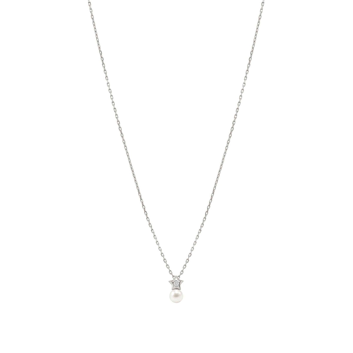 Nomination Silver Pearls Loop Star Necklace