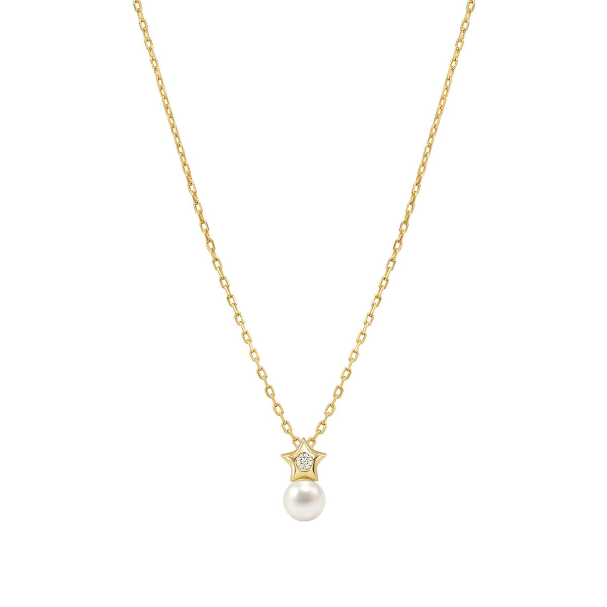 Nomination Gold Pearls Loop Star Necklace