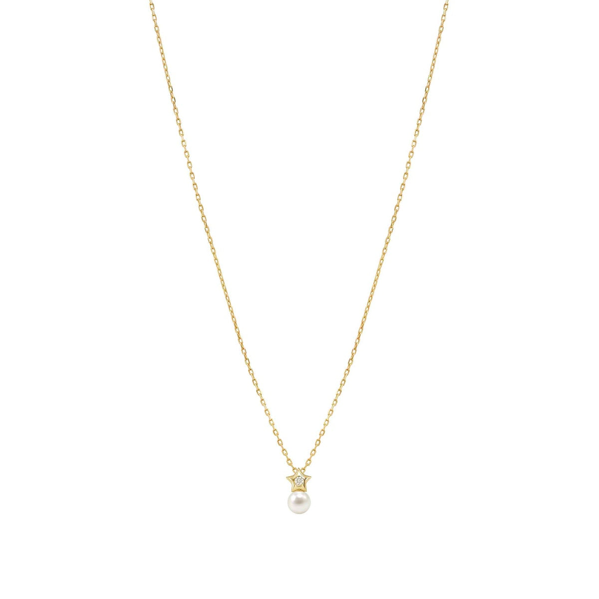 Nomination Gold Pearls Loop Star Necklace