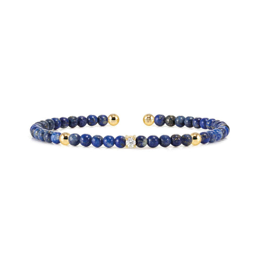 Gold Siren Dream Lapis Lazzuli Bracelet