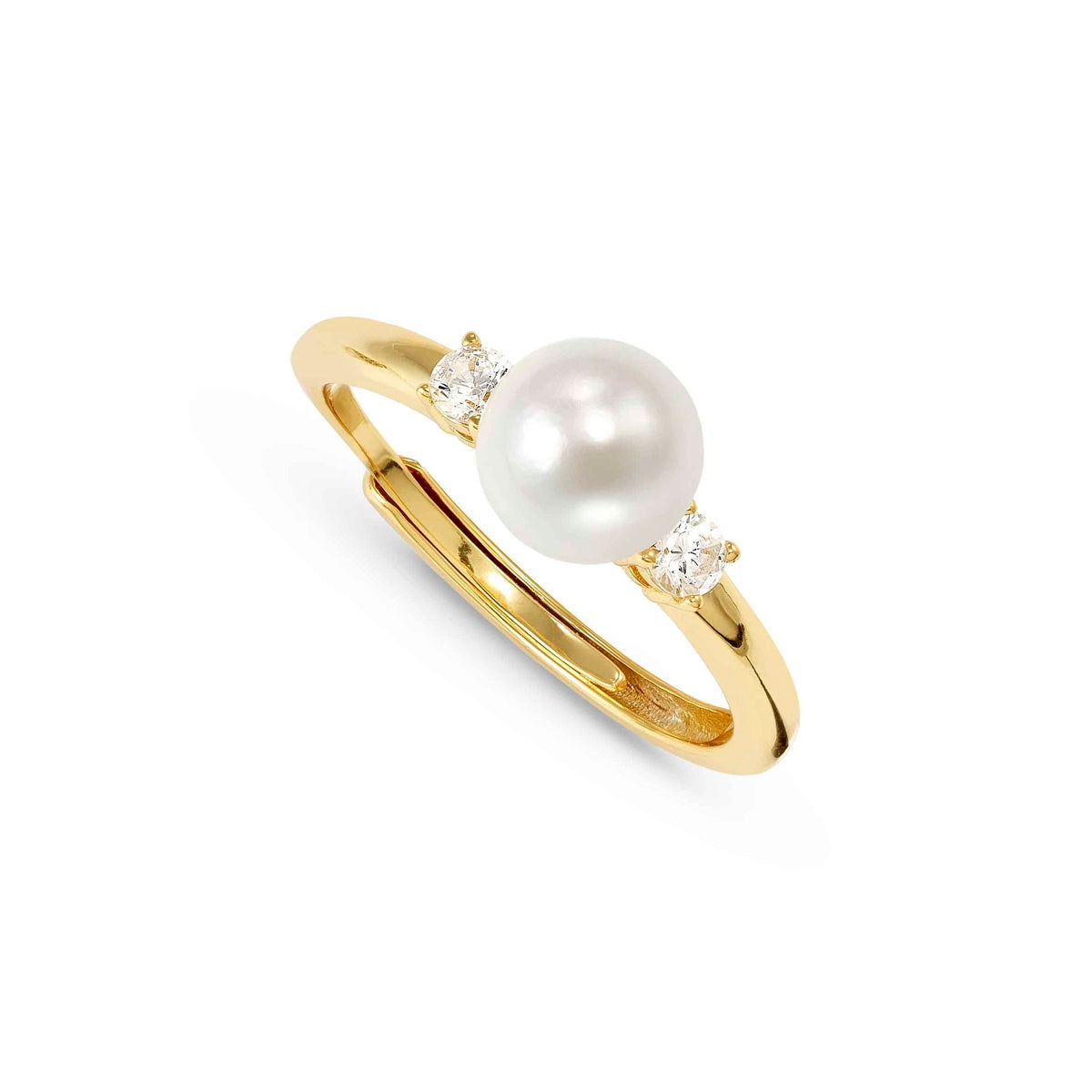 Nomination Gold Siren Dream Pearl CZ Ring