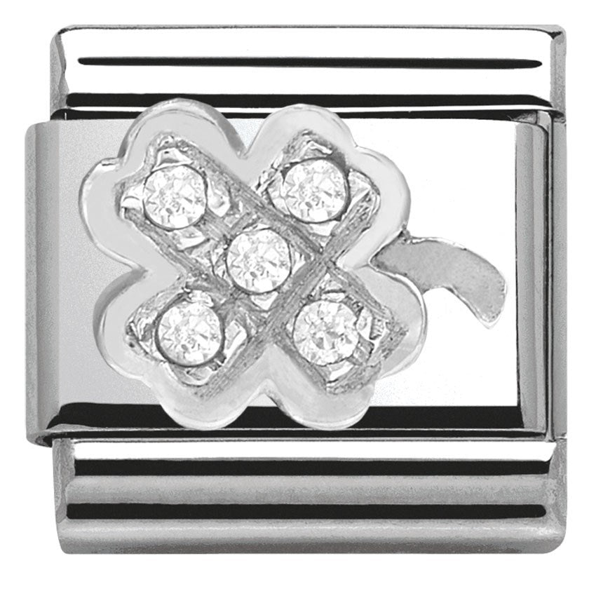 Nomination Cubic Zirconia Clover Charm