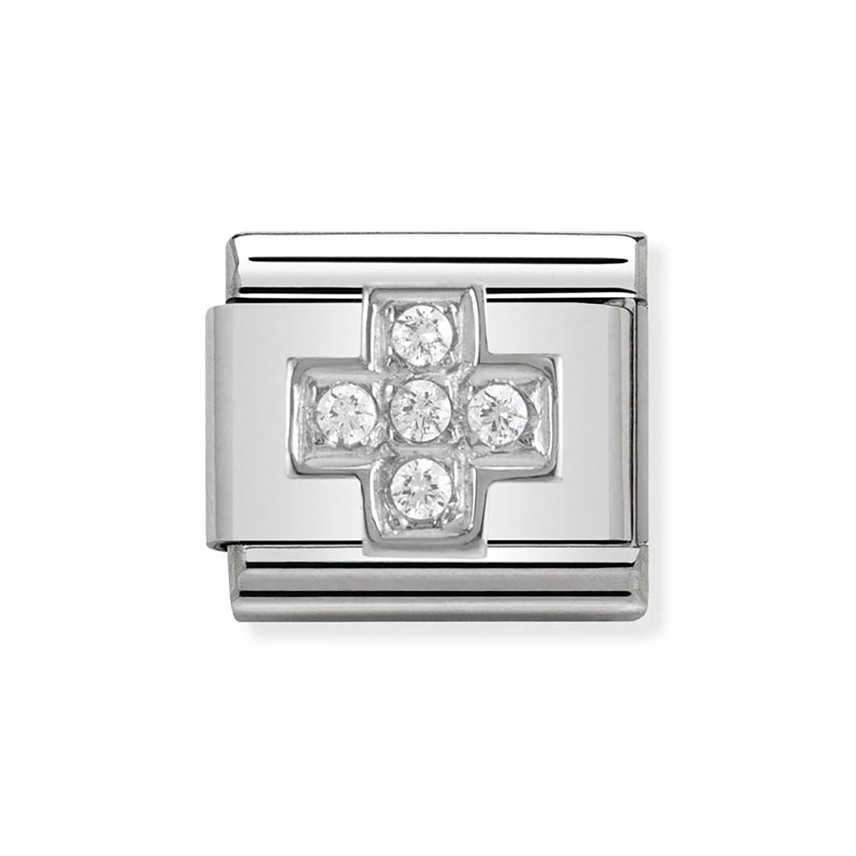 Nomination Cubic Zirconia Cross Charm