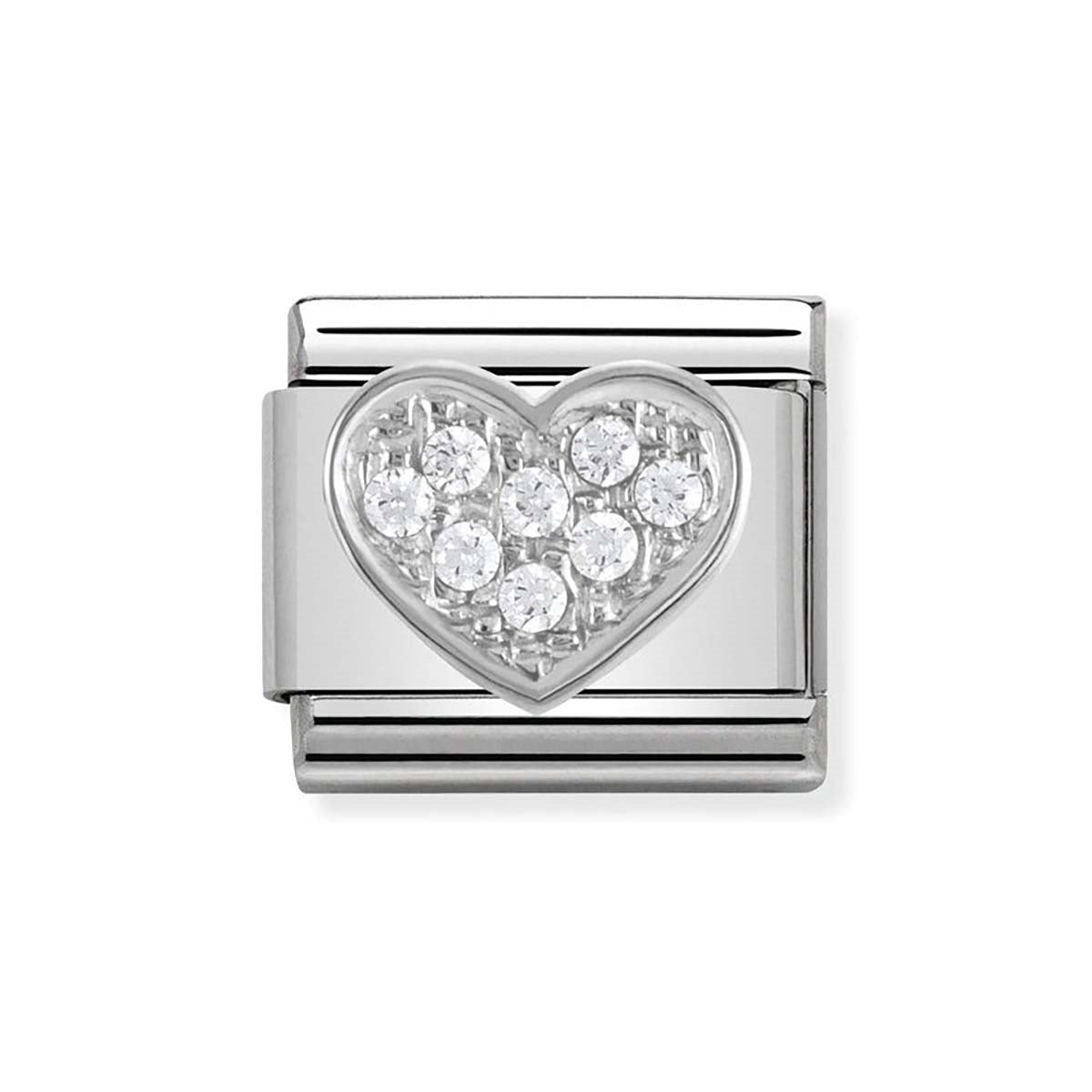 Nomination Cubic Zirconia Heart Charm