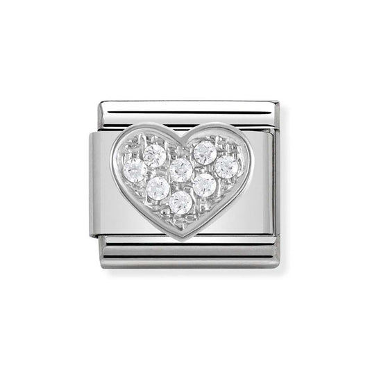 Nomination Cubic Zirconia Heart Charm