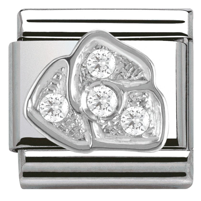 Nomination Cubic Zirconia Rose Charm