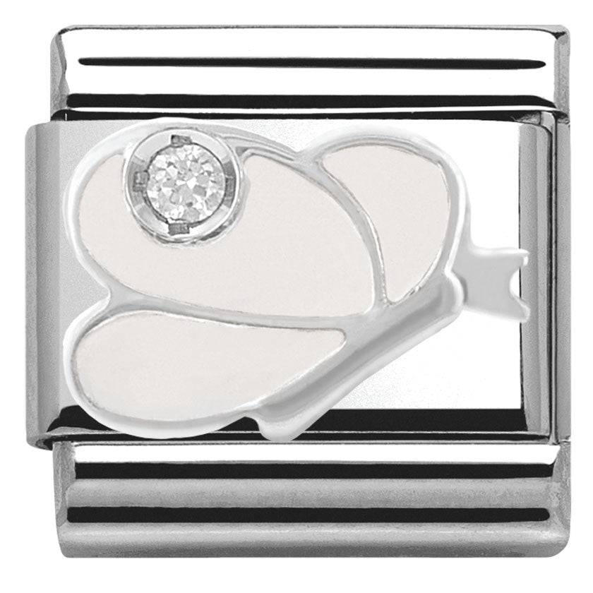 Nomination White Butterfly Charm