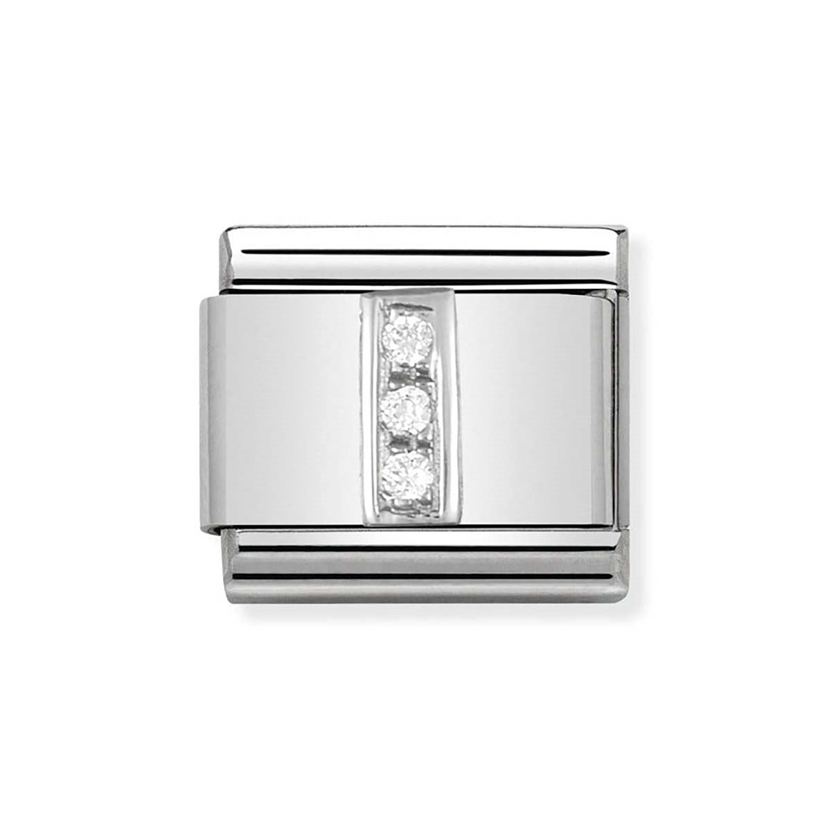 Nomination Silver Cubic Zirconia Letter Charm