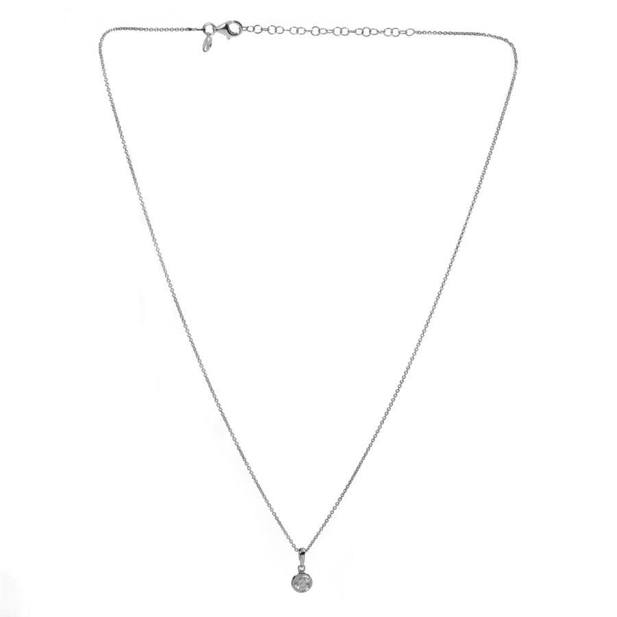 Argento Round Cubic Zirconia Necklace