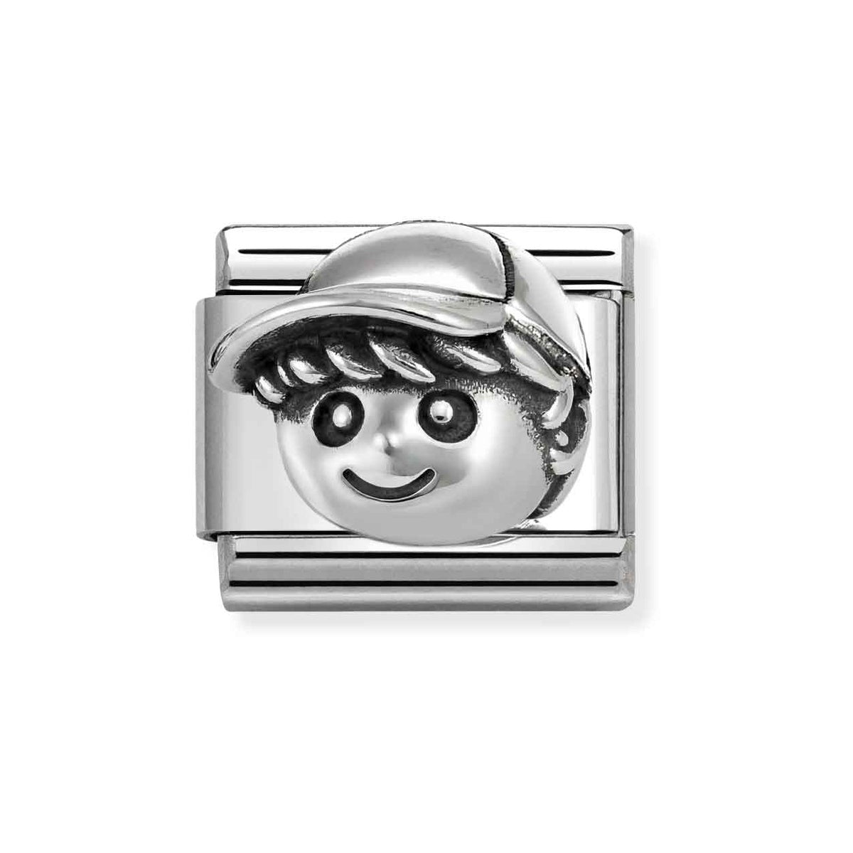 Silver 3D Boy Charm