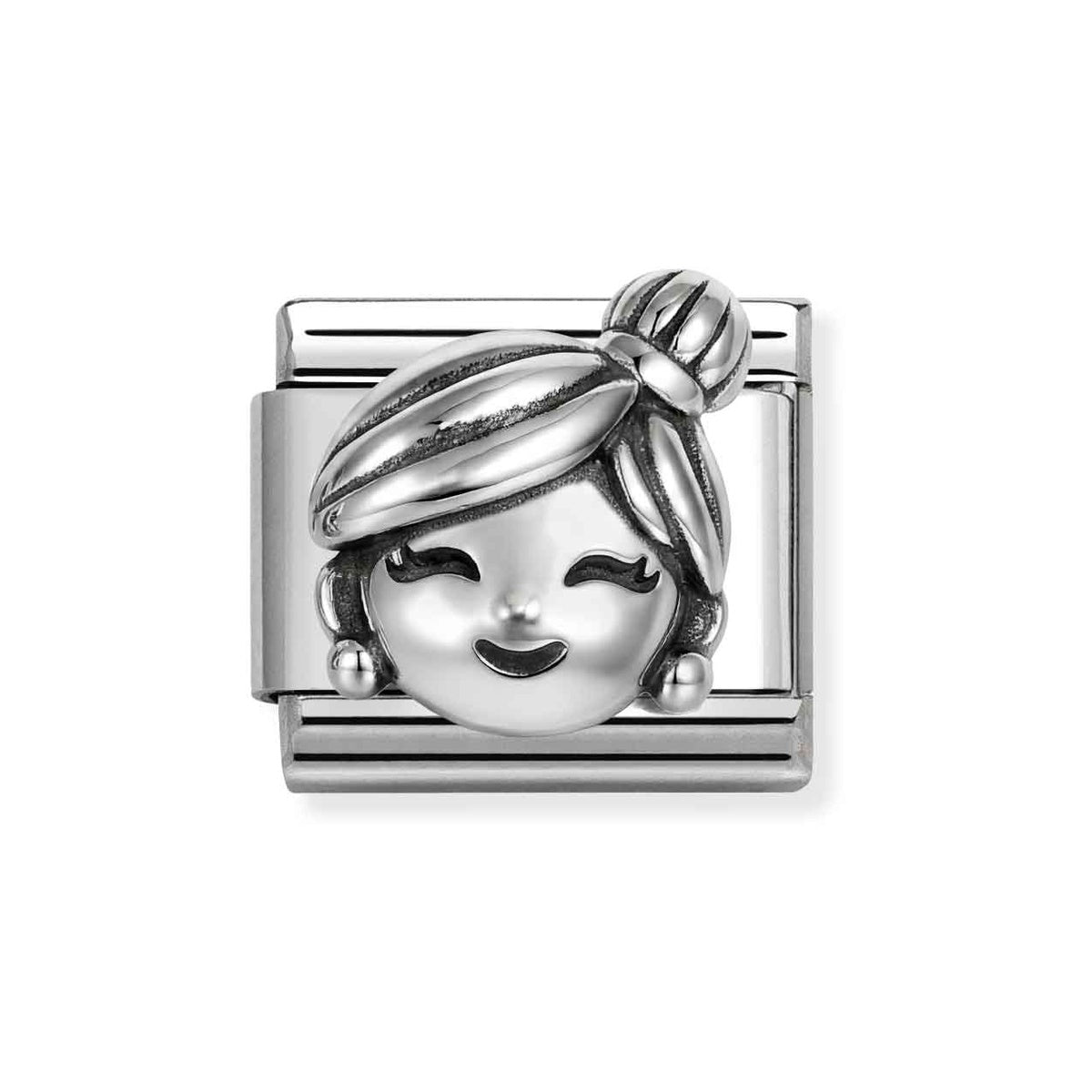 Silver 3D Grandma Charm