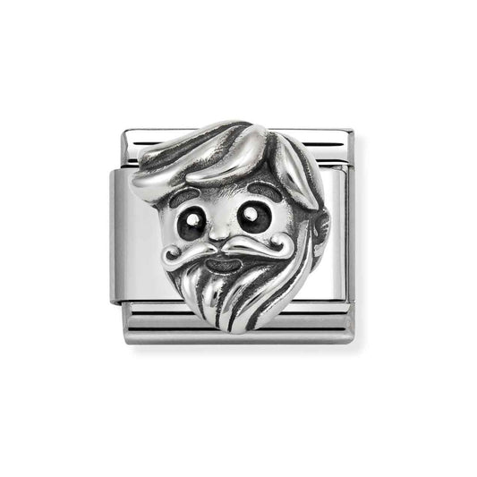 Silver 3D Grandpa Charm