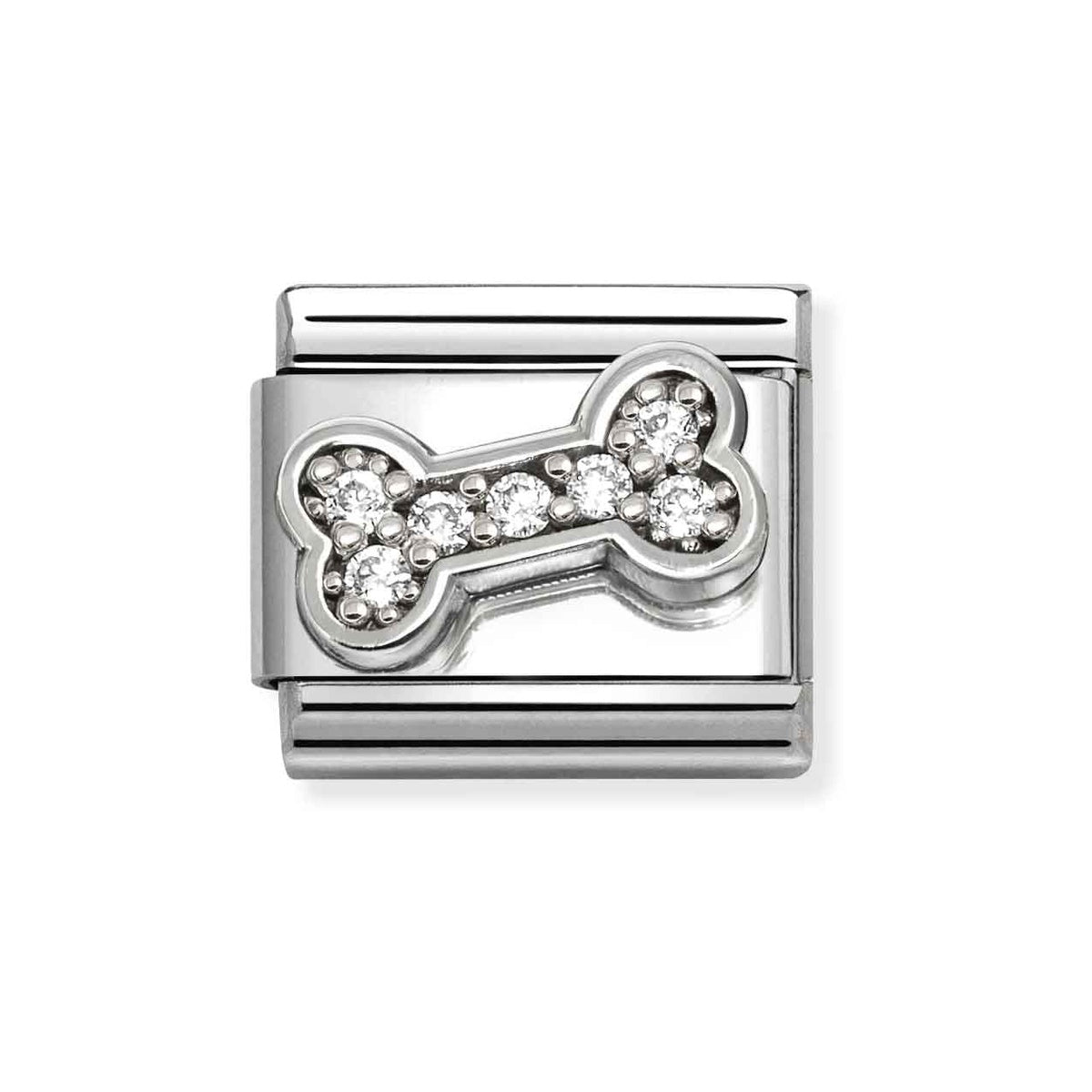 Silver White Bone Charm