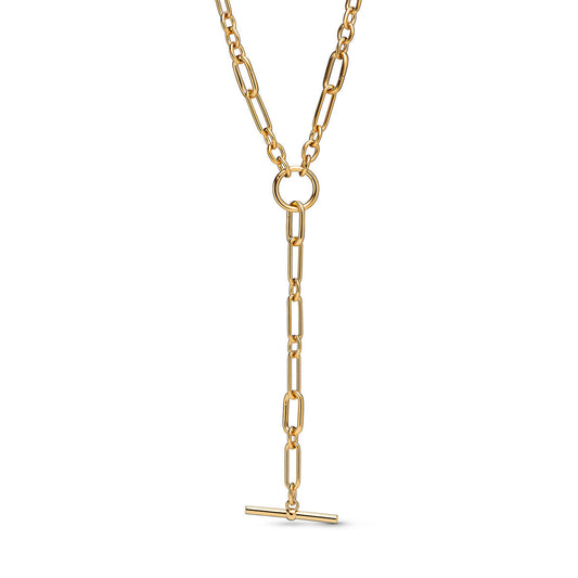 Pandora Gold Chan Link T-bar Necklace