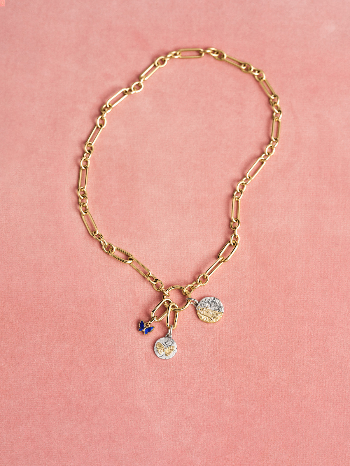 Pandora Gold Chan Link T-bar Necklace