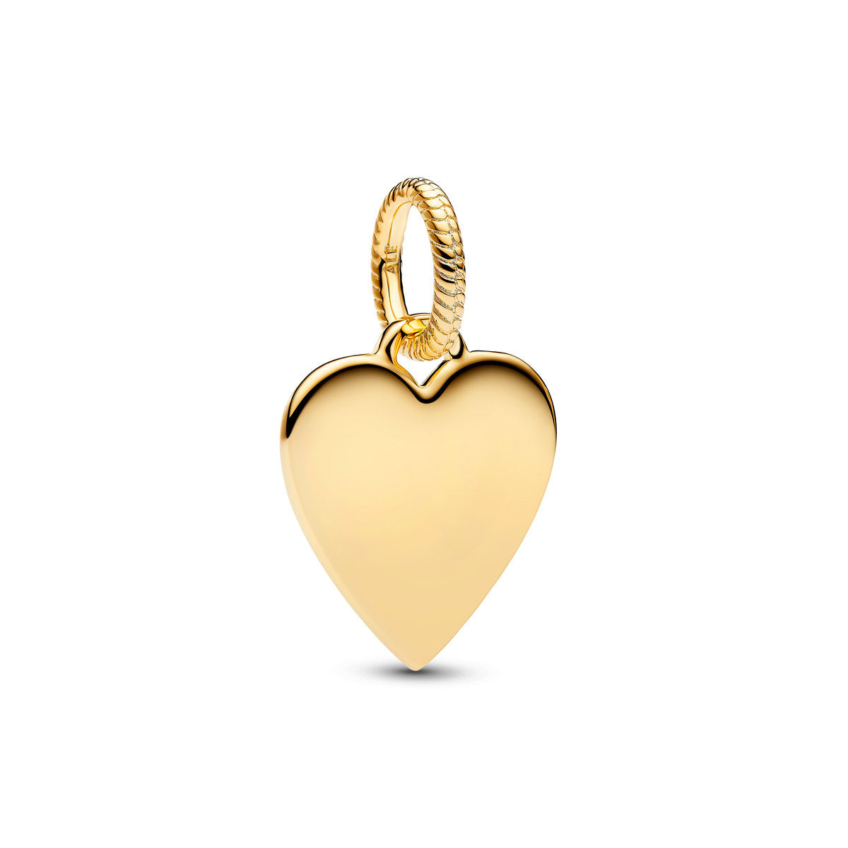 Pandora Gold Engravable Heart Charm