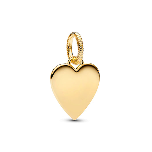 Pandora Gold Engravable Heart Charm