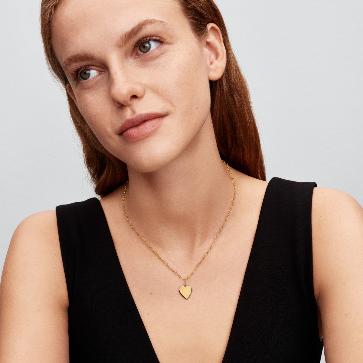 Pandora Gold Engravable Heart Charm