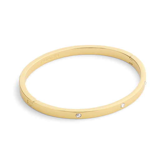 Coach Gold One Coach Stone Metal Bangle